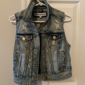 Express Jean Jacket Vest